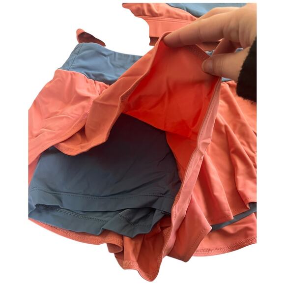 Yagodka Dance set Flying Melody peach blue bra & flutter shorts small medium - Picture 5 of 5